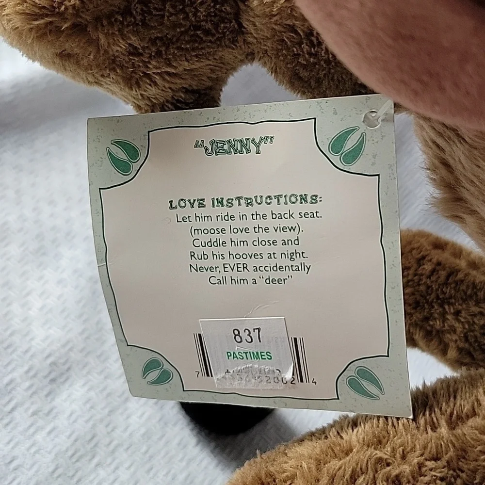 2000 Bearfoots Moose's Jenny Brown Bendable Moose NWT